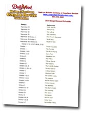 Fall Festival Gospel Music Concert Schedule