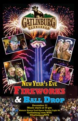 Gatlinburg New Years Eve Ball Drop and Fireworks