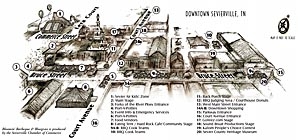Sevierville BBQ Festival Map - Downtown Sevierville