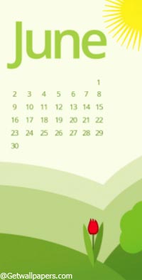 June Calendar 2018